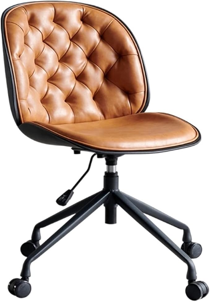 Adjustable Office Computer Chair with Armrest Chair Backrest Computer Chair Rotary Lift Gaming Chair Office Chairs(Brown)