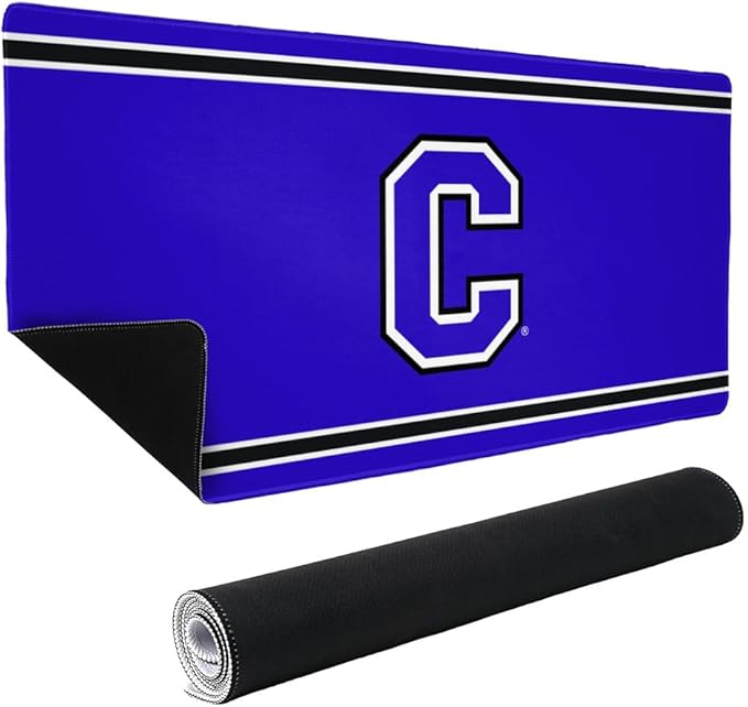 Cornell College Big Red Primary Logo Stripes Large Gaming Mouse Pad Desk Mat with Stitched Edges Non-Slip Base for Gamer Home and Office 31.5 x 15.7