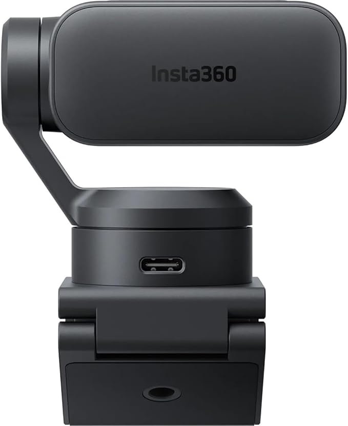 Insta360 Link 2 Pro 4K Ultra HD 2-Axis Gimbal AI-Powered Webcam Graphite Black