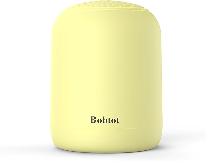 Bobtot Portable Bluetooth Speakers Wireless Waterproof Shower Speaker with 24H Playtime Loud Stereo Sound TWS Built-in Microphone Small Size with Carry Lanyard Yellow