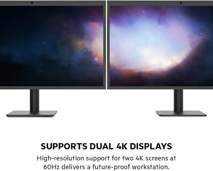 Belkin Thunderbolt 3 Dock Pro w/ Thunderbolt 3 Cable - USB-C Hub - USB-C Docking Station for MacOS &amp Windows Dual 4K @60Hz 40Gbps Transfer Speed 85W Upstream Charging w/ Ethernet SD &amp Aud