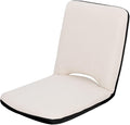 Floor Chair Office Chair with Removable Washable Cover Folding Floor Gaming Chair for Bed Lounging Reading(Beige)