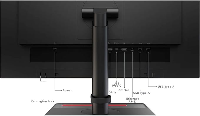 Lenovo ThinkVision E24q-20 23.8 WQHD WLED LCD Monitor - 16:9 - Raven Black