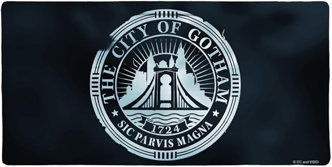 The Batman Gotham City Seal Large Gaming Mouse Pad Desk Mat with Stitched Edges Non-Slip Base for Gamer Home and Office 31.5 x 15.7
