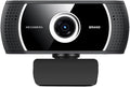 GIZNXBA PC Webcam with Autofocus Clear Audio HD Light Correction Noise-Reducing Wide Field of View Streaming USB Computer Camera with Microphone for Laptop Desktop(4K)