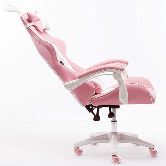 Ergonomic PC Gaming Chair with Lumbar Support Adjustable Height 170° Recline Flip-Up Arms &amp Headrest