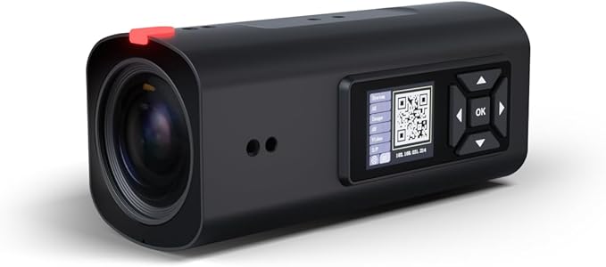 Telycam Vision+ 4KZ 4K 60fps Box Camera (20× Optical Zoom Auto Framing &amp Auto Tracking POE+ NDI® HX3 Black)