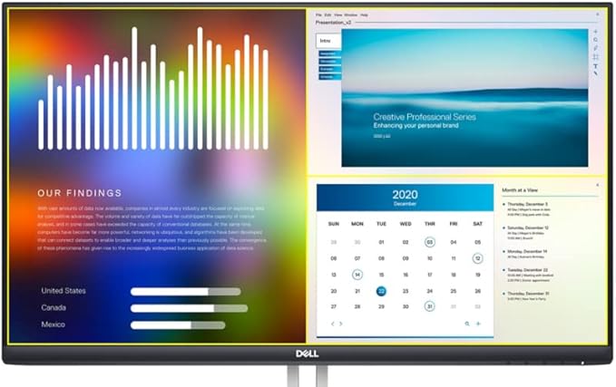 Dell S2421HN 24 Inch Full HD 1080p (1920 x 1080) 75Hz IPS Ultra-Thin Bezel Monitor 2 x HDMI Ports Audio Line Out Adaptive AMD FreeSync Silver