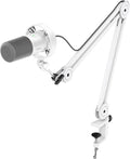 FIFINE Podcast XLR/USB Microphone Kit Studio Dynamic Vocal Mic for Recording Streaming Voice-Over PC Microphone with Boom Arm with Mute Headphone Monitoring Metal-AmpliTank K688T White