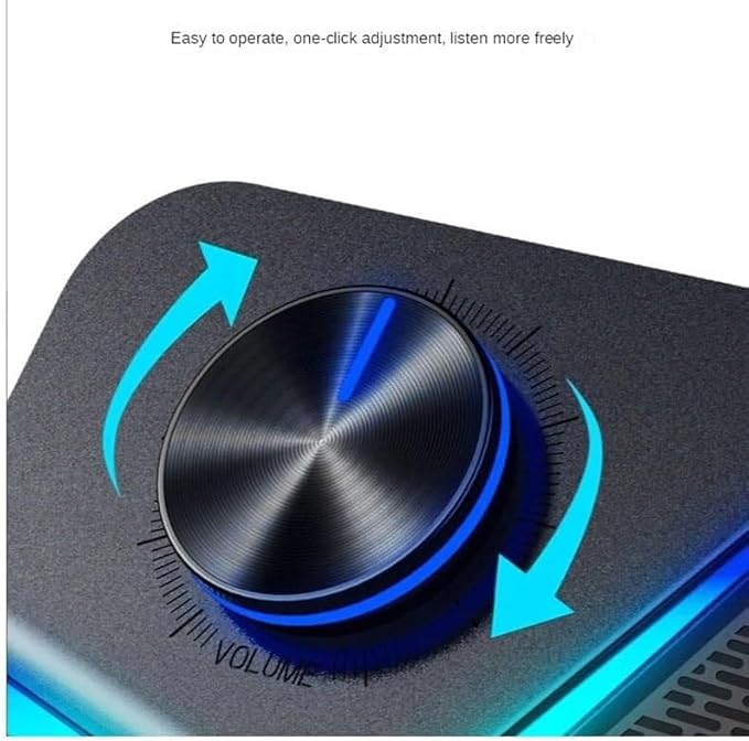 Wired USB Stereo Computer Speakers with Subwoofer for PC TV Desktop Console Gaming Volume Control Surround Sound