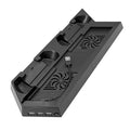 Holibanna Slim Cooling Fan Base Bracket for Cooling Radiator Game Console Vertical Stand 2 Built-in Fans and Hub