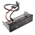 chenyang 5.25 Front Panel CD-ROM Bay USB 3.0 &amp USB-C HUB 4 Ports Motherboard Adapter