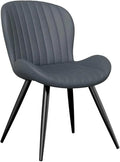 Adjustable Office Computer Chair with Armrest 1pcs Thick Comfy Upholstered Kitchen Dining Chairs with Curved High Backrest