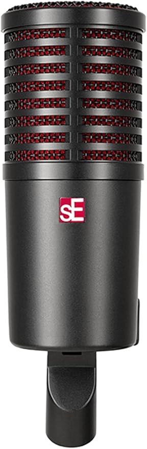 Briskdrop sE Electronics Dynacaster Dynamic Broadcast Microphone - Bundle with 2 Pig Hog XLR Cables