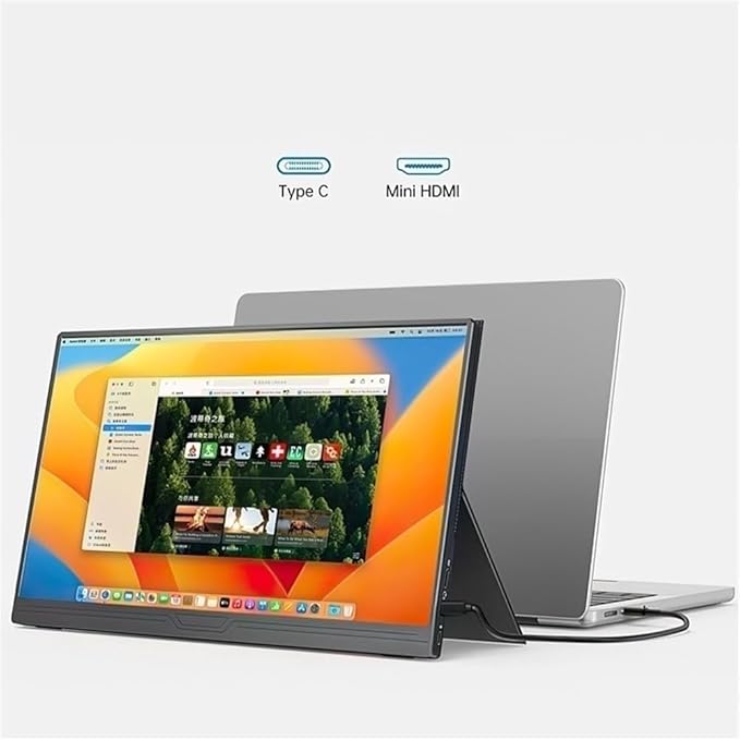 Second Screen 14 Inch Portable Monitor 1080P IPS Extended Screen Touch Second Gaming