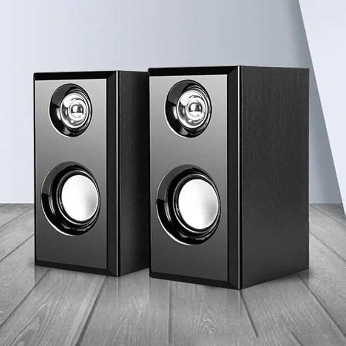 Computer Speakers 1 Pair Useful Wear-Resistant 3.5mm Audio Jack Desktop Wired Loudspeakers for TV