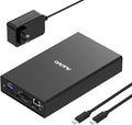 MAIWO USB C Laptop Docking Station with 2.5 3.5 Inch SATA SSD HDD Enclosure HDTV USB Hubs Extension USB-A 3.0 USB-C 3.1 SD/TF Card Reader Gigabit Ethernet 10Gbps