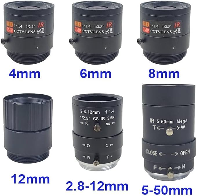 JOEBO Microscope Kit 1080P Full HD 30fps 60fps 120fps Webcam USB Digital Camera with Manual Zoom Varifocal CS Lens Microscope Lens Adapters(12mm Lens)