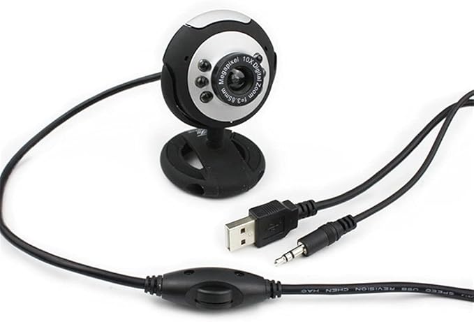 USB2.0 Web Camera 6 LED Night Light Webcam MIC for Computer PC Laptop Desktop