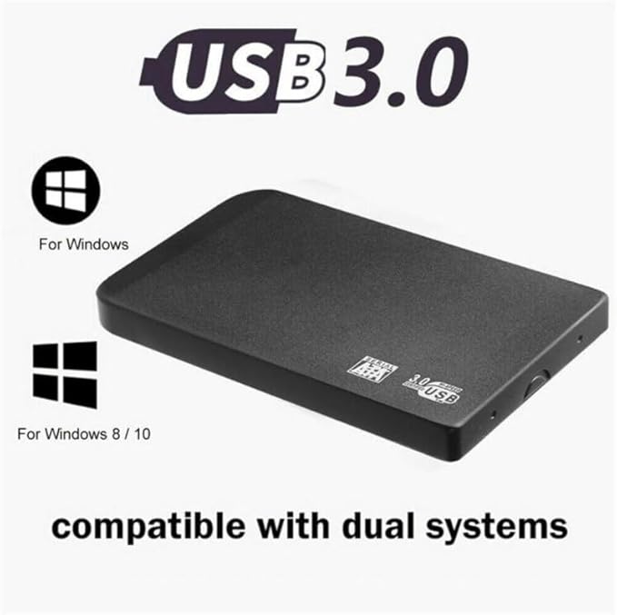 2.5 Inches External Hard Drive Disk USB 3.0 Portable PC Laptop PS4 PS3|Cables Adapters &amp Sockets - (Color Name: A 2T)
