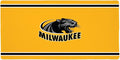 Milwaukee Panthers Primary Logo Stripes Large Gaming Mouse Pad Desk Mat with Stitched Edges Non-Slip Base for Gamer Home and Office 31.5 x 15.7