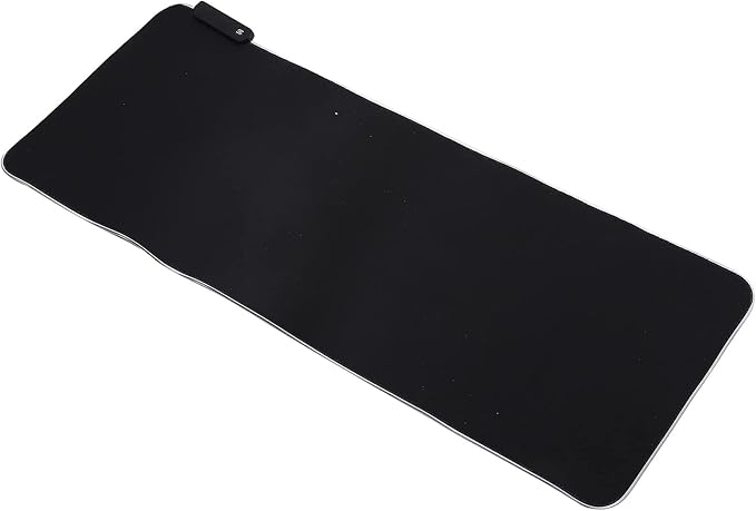RGB LED Pad with USB Interface Thicken Rubber Gaming Mat 7 Color Breathing n Slip PC Laptop Notebook Computer
