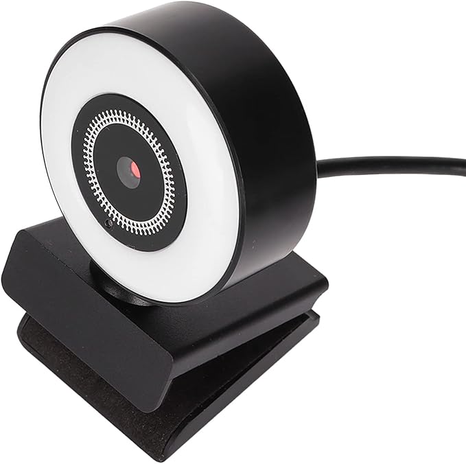 Computer Camera HD 1080P with Supplementary Lighting Flexible Rotate USB Home Webcam Excellent for Home Live Streaming on Various Platforms