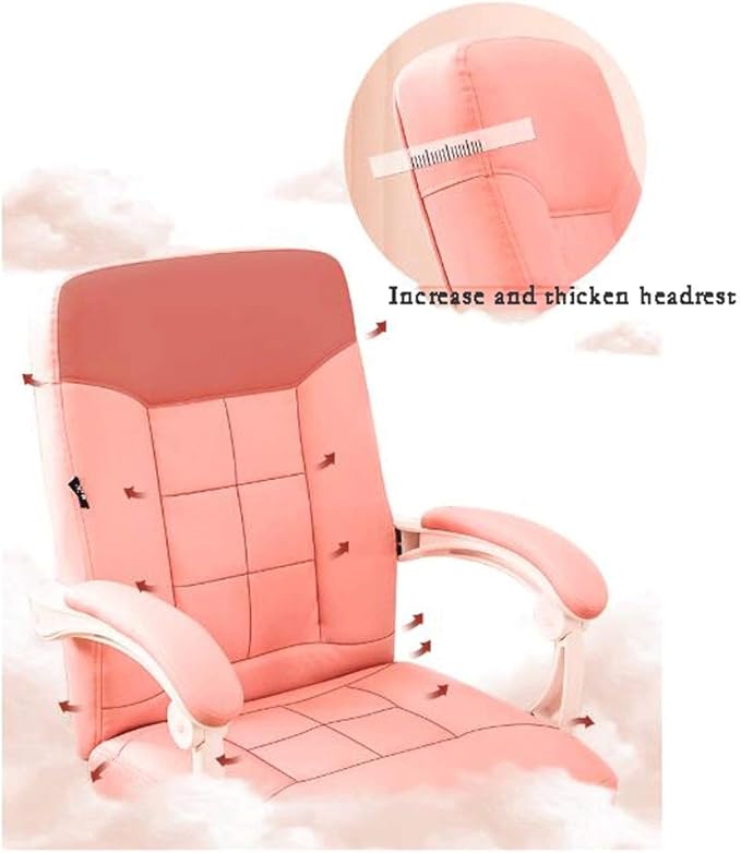 YYDS Chair E-Sports Anchor Gaming Chair High-Back Executive Ergonomic Swivel Chair Comfortable Video Gaming Chair with Footrest Ergonomically (Color : White Size : Nylon feet)