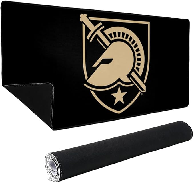 United States Military Academy Primary Logo Large Gaming Mouse Pad Desk Mat with Stitched Edges Non-Slip Base for Gamer Home and Office 31.5 x 15.7