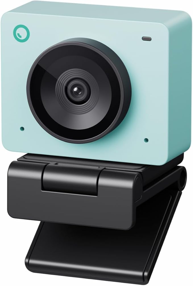 OBSBOT Meet SE 1080P 100FPS Webcam for PC AI Framing Streaming Camera with 1/2.8 Sensor Beauty Mode Gesture Control Staggered HDR Web Camera for Desktop Computer Laptop Meeting. (Aurora Green)