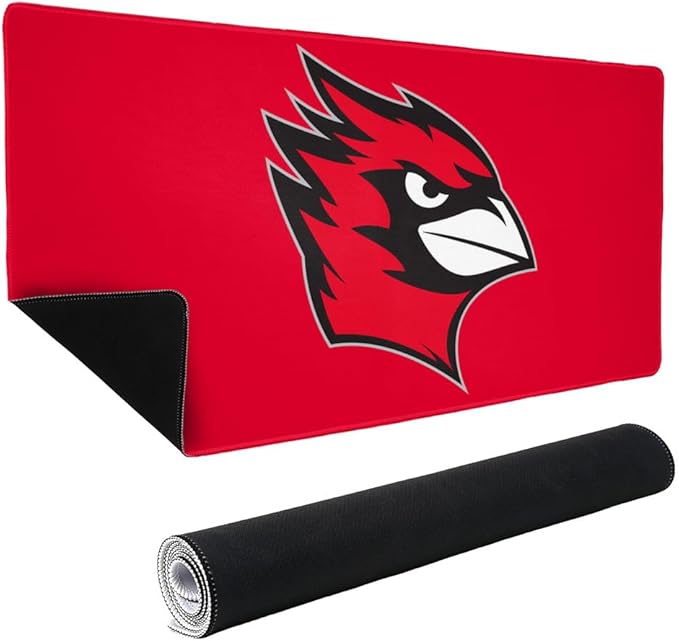 Wesleyan University Primary Logo Large Gaming Mouse Pad Desk Mat with Stitched Edges Non-Slip Base for Gamer Home and Office 31.5 x 15.7