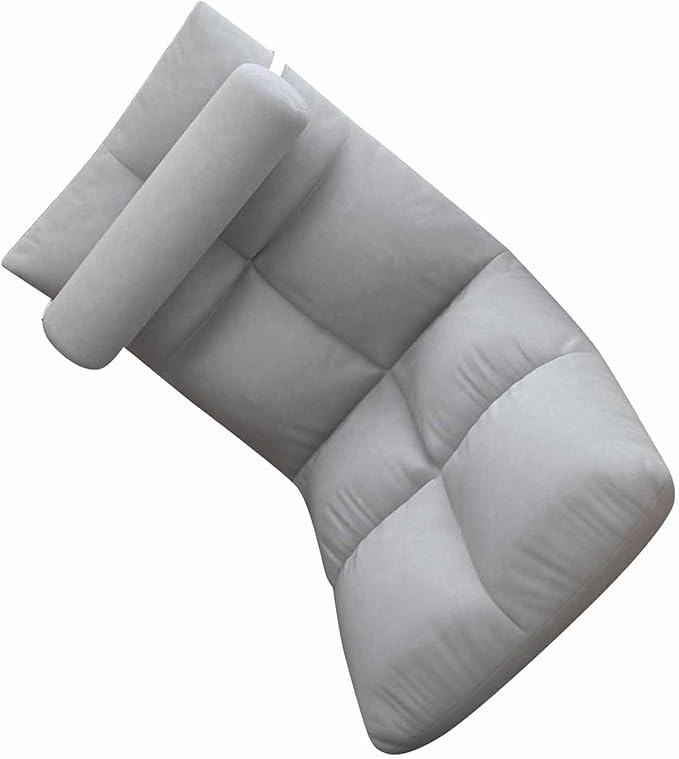 Floor Chair with Back Support Floor Sofa Chair Sleeper Bed Couch Recliner Floor Gaming Chair Padded Sleeper Bed Meditation Chair for Adults (Premium Gray)