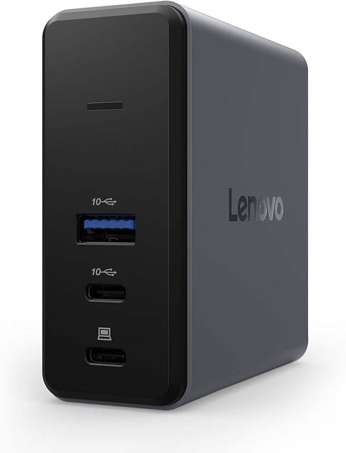 Lenovo GaN Charging Dock Multiport Docking Station w/ 60W PD HDMI USB-C USB-A Micro SD Power Adapter &amp Dock in One Compact Design Sustainable Materials Home Office Gaming Dock Stand Conso