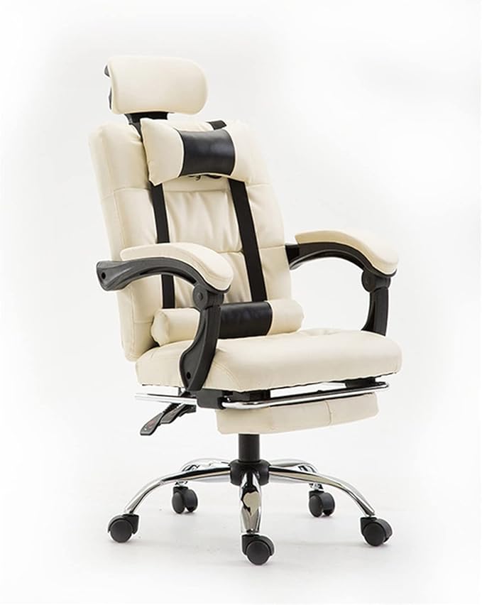 Office Chair Gaming Chair Computer Chair Home Office Reclining Lounge Chair Lift Rotary Chair Footstool Executive Chair Lunch Lounge Chair (Color : 3-Pack Size : Light Grey)