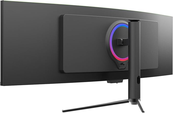 GAMEPOWER DQ49 inch Curved Ultrawide Gaming Monitor 1Ms 120Hz Refresh Rate 32:9 DQHD 5K 5120x1440p R1800 99% sRGB HDR400 DisplayPort HDMI FreeSync Gsync Height - Tilt Adjustable