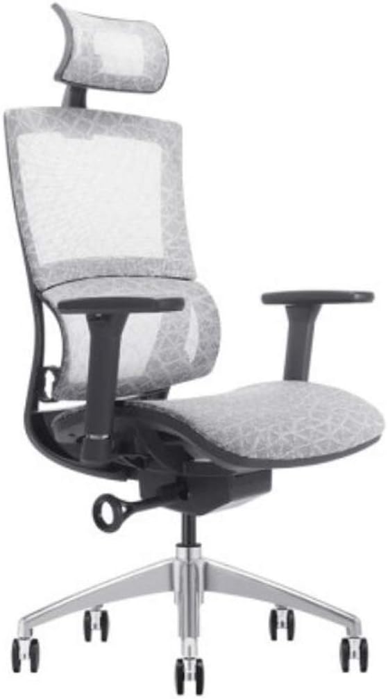 YYDS Chair Mesh Gaming Chair High-Back Executive Ergonomic Swivel Chair with Rotating Lifting Armrest and 2D Headrest Office Chair Ergonomically (Color : Grey)