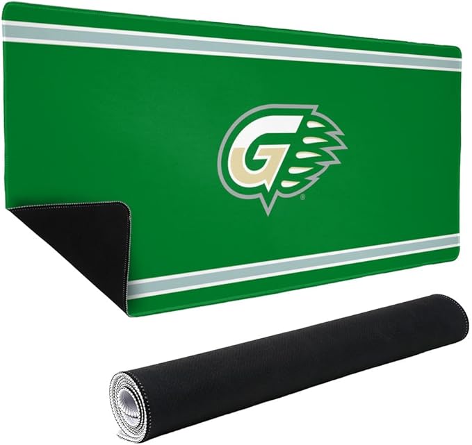 Georgia Gwinnett College Primary Logo Stripes Large Gaming Mouse Pad with Stitched Edges Non-Slip Base for Gamer Home and Office 31.5 x 15.10
