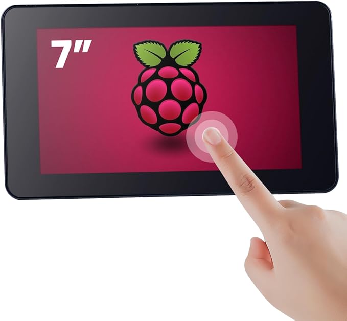 7 Inch Touchscreen IPS DSI Display Compatible with Raspberry Pi 5 800x480 Capacitive Screen MIPI DSI Driver-Free Interface