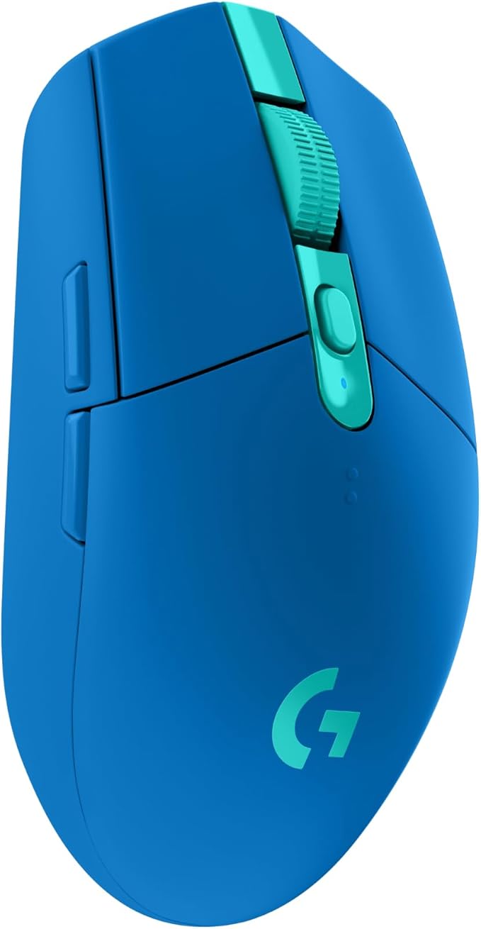 Logitech G305 Lightspeed Wireless Gaming Mouse Hero Sensor 12000 DPI Lightweight 6 Programmable Buttons 250h Battery On-Board Memory Compatible with PC Mac - Blue