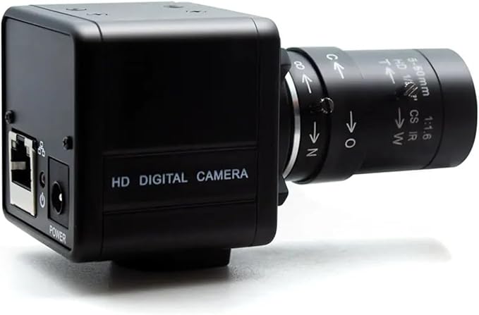 Mini Manual Zoom 3 4 5 8MP IP Camera 5 mm 6 mm Lens Metal Industrial Inspection Security Camera Video Surveillance