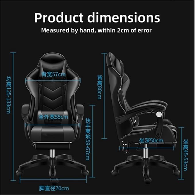 Pink Gaming Chair with Footrest Cute Kawaii Gaming Chair for Girl Bluetooth Speaker and Linkage Armrests Design Comfortable Reclining Game Chair for Gaming