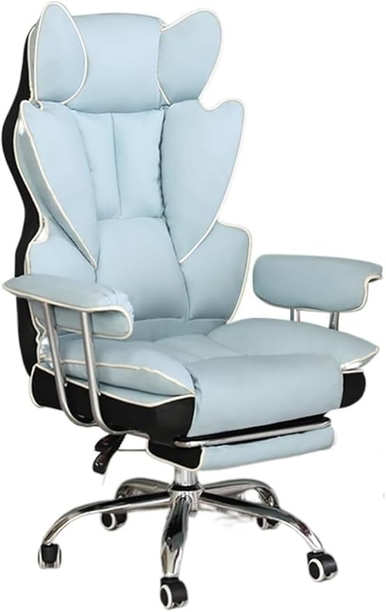 Office Chair Soft Gaming Chair Adjustable Ergonomic Office Chair for Gamers Gamer Chair Bedroom Chair Chair (Size:One SizeColor:with Footrest)