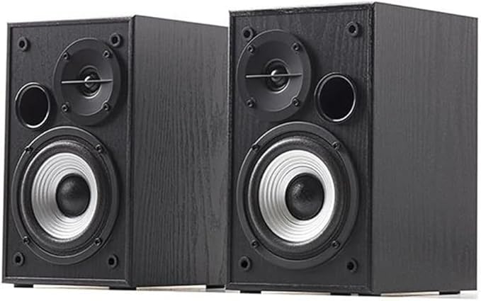 Computer Speakers for Desktop Wood Computer Speaker USB Powered 1.3m Wired 1 Pair Bass Stereo Speaker for Laptop Desktop Phone 12W * 2 Powerful Speaker
