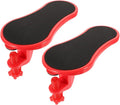2Pcs Ergonomic Desk Arm Rest Support for Elbow and Wrist Comfort Soft Fabric Mouse Pad with Wrist Rest Office Desk Accessory for and Home Office Use