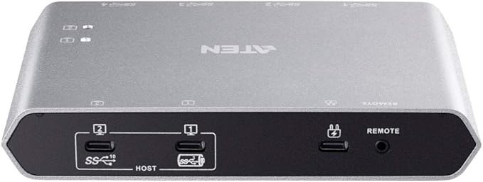 ATEN 2-Port USB-C Gen 2 Sharing Switch with Power Pass-Through | UK Version US3342