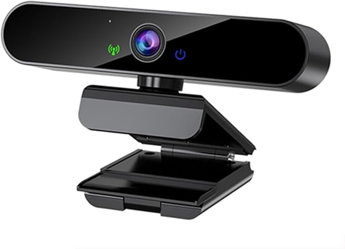 GIZNXBA Full HD Webcam Streaming with Auto Light Correction Noise Reduction Mics Wide-Angle Lens HD USB Webcam with Autofocus for Desktop PC Or Laptop(1080P)