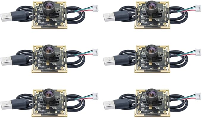 6PCS OV9732 Camera Module 1MP 1280x720 30fps USB Free Driver Manual Focus with 1 Meter Cable for WinXP/7/8/10