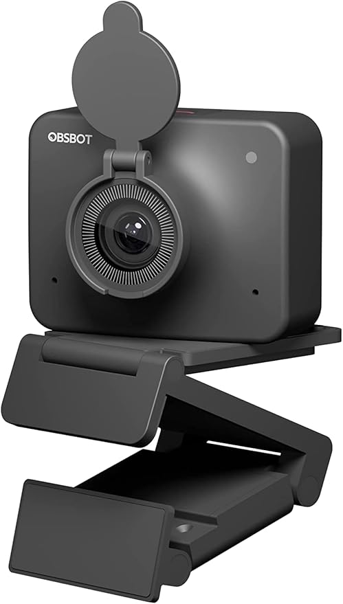 OBSBOT Meet 1080P 60FPS Webcam Full HD Auto-Focus &amp AI-Powered Framing Computer Camera Background Replacement HDR Adjustable FOV Webcam for Conferencing Video Calling Live Sreaming PC Lap