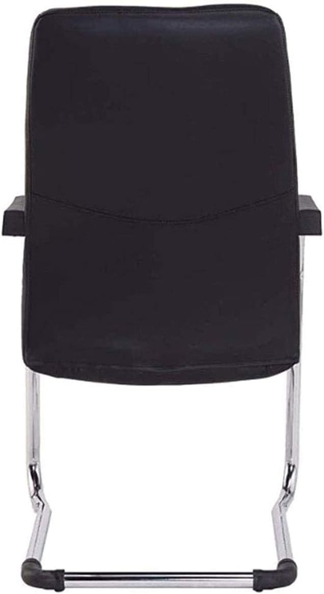 Office Chair Gaming Chair Computer Chair Leisure Meeting Computer Chair Home Office Chair Ergonomic Chair Comfortable Bow Leather Chair Staff Chair (Color : Svart)