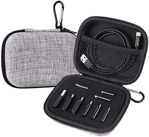 10-Piece Type C Adapter Kit Compatible with Micro USB/Type C/USB OTG Adapter Travel Case with and Carabiner Includes USB Type C Cable